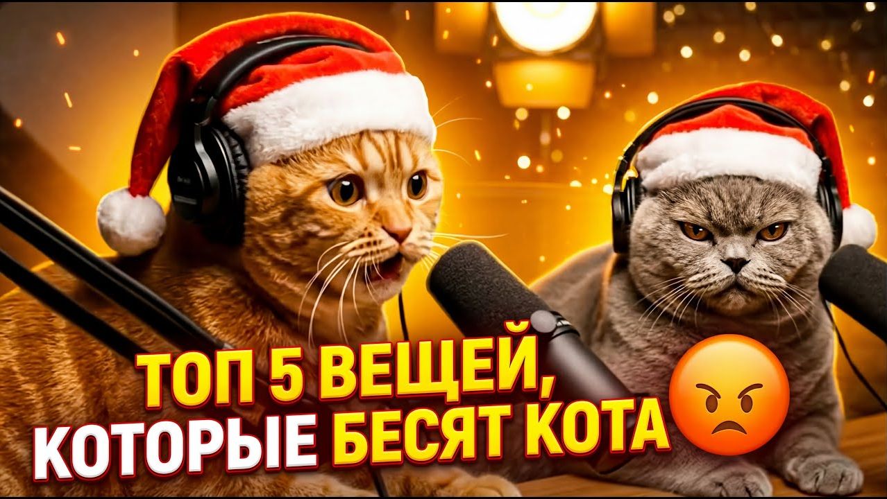 Подкаст Котов Топ 5 вещей, которые бесят кота 🤬 - Подкаст Котов смотреть онлайн