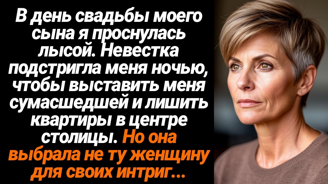Жизненные Истории/В день свадьбы моего сына я проснулась лысой. Невестка подстригла меня ночью, чтоб смотреть онлайн