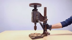 Реставрация ручного кривошипного сверлильного станка 1930-х годов