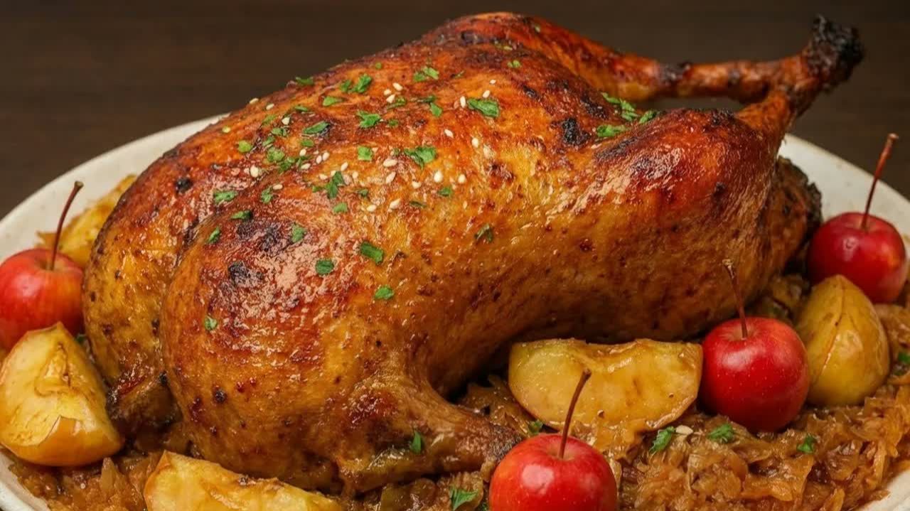 СОЧНАЯ УТКА ЗАПЕЧЕННАЯ В ДУХОВКЕ. КАК Я ГОТОВЛЮ СОЧНУЮ, МЯГКУЮ И ВКУСНУЮ УТКУ В ДУХОВКЕ! смотреть онлайн