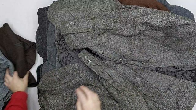 Пиджаки мужские зимние Фантазия секонд оптом 3 пак