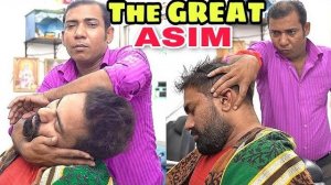 ASMR Hair cracking head massage, Neck crackings by The Great ASIM Barber