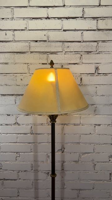 Старинный торшер из бронзы на 3 электросвечи 20481