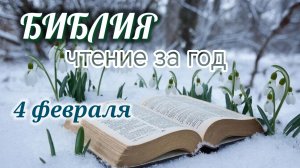 Библия - чтение за год, 4 февраля. Ежедневное чтение Библии.