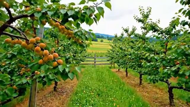 Абрикосы в Швейцарии.