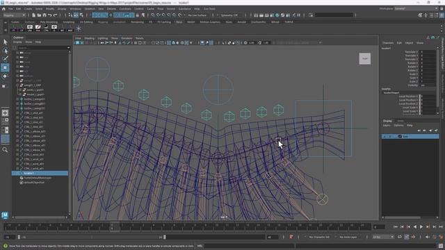 Rigging Wings in Maya Part 2 – Controls & Feather Fan — SARKAMARI (1080p, h264)