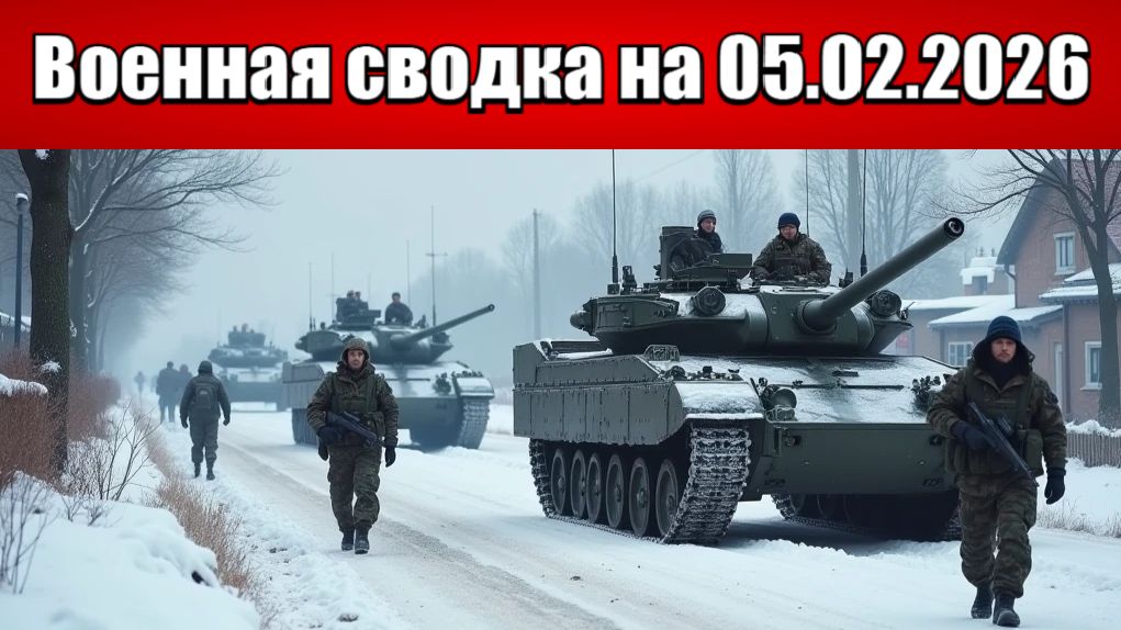 «Адские бои в Запорожье: ВСУ забрасывают ДРГ в Речное!»: Военная сводка с фронта СВО на 05.02.2026 смотреть онлайн