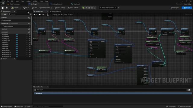 Урок RPG 40. Виджет крафта продолжение, настройка информации (Unreal Engine 5)