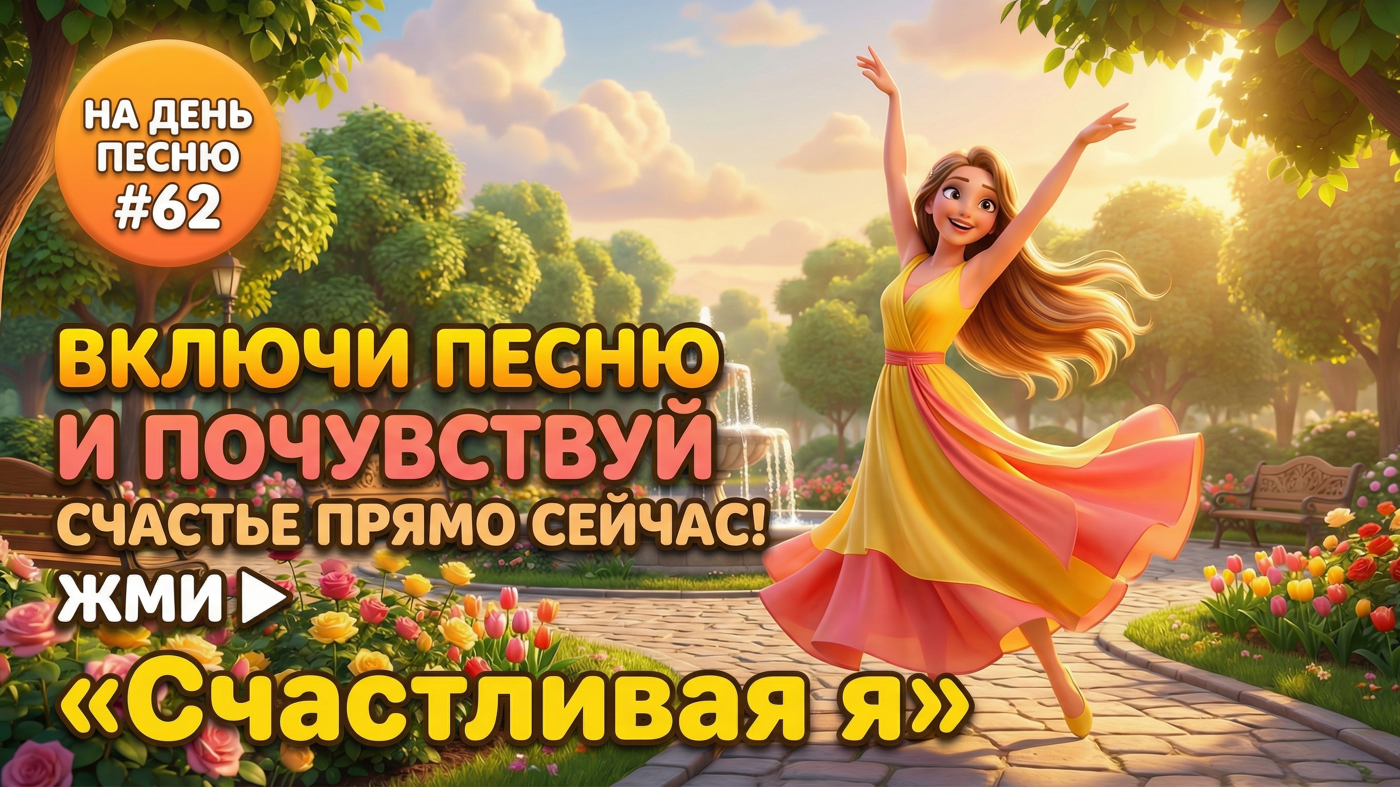 НА ДЕНЬ ПЕСНЮ #62 | Энергичная ПЕСНЯ-АФФИРМАЦИЯ на счастье | «Счастливая я» НА ДЕНЬ ПЕСНЮ #62 | Энергичная ПЕСНЯ-АФФИРМАЦИЯ на счастье | «Счастливая я»