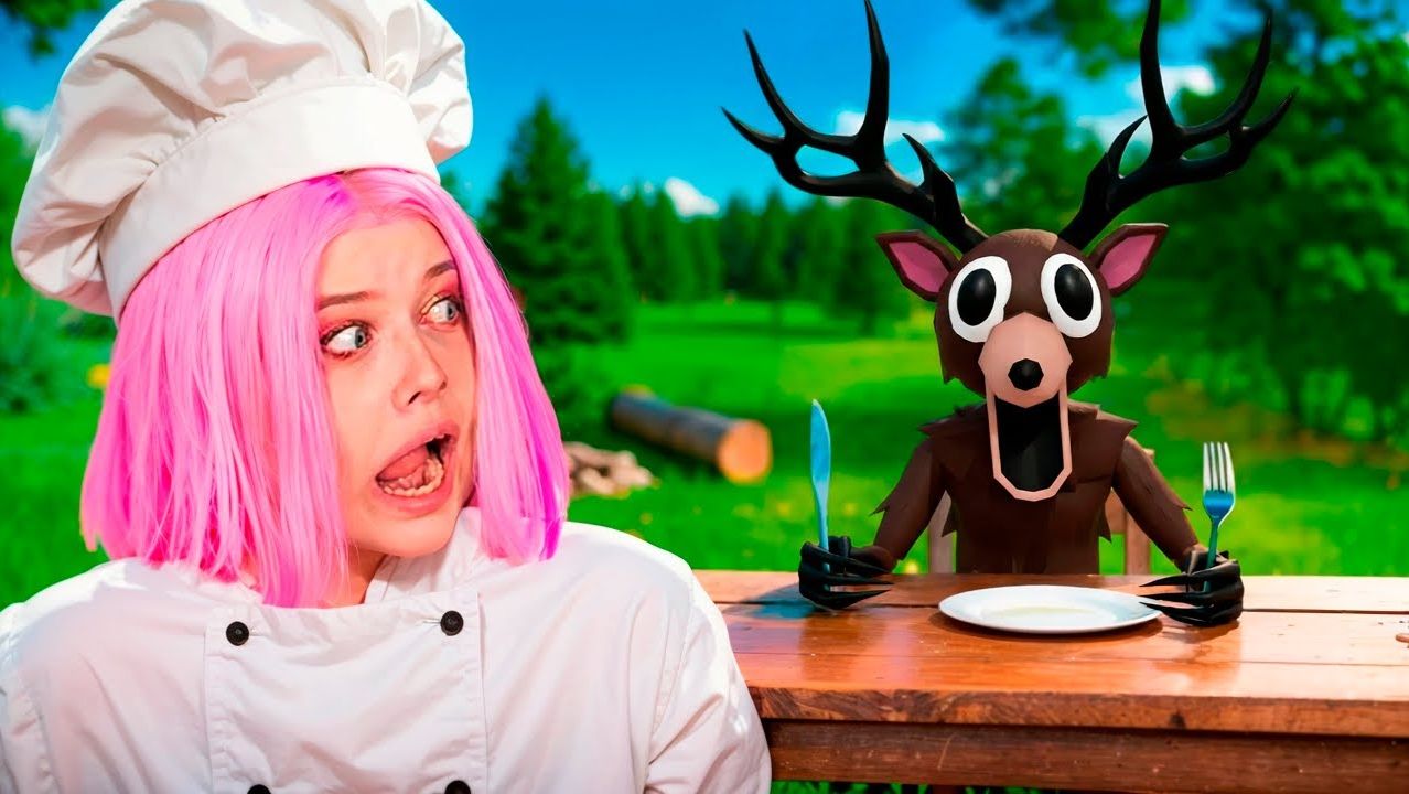 СТАЛА ПОВАРОМ В ЛЕСУ И СПАСЛА СЕБЯ ОТ ЗЛОГО ОЛЕНЯ | 99 НОЧЕЙ смотреть онлайн