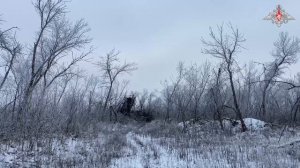 Боевая работа расчета ТОС-1А ГрВ «Центр»