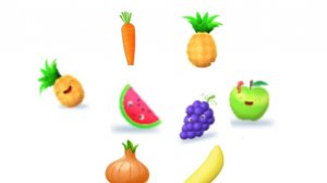 Учим названия овощей и фруктов