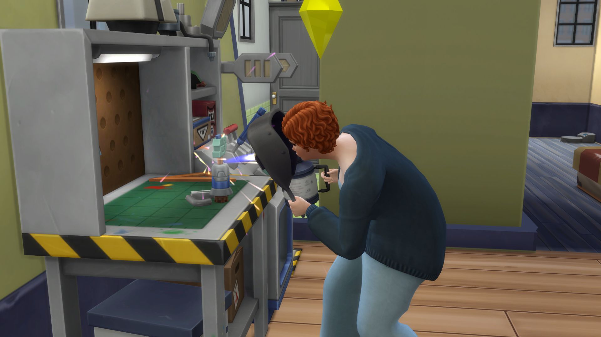 The Sims 4 / Из грязи в князи\ Rags To Riches 5 эп. Начали делать роботов и улучшаем  клуб.