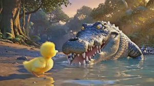 Зайчик спас утенка от крокодила. Мультфильмы про уточек