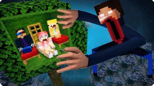 😳ПОСТРОИЛИ ДОМ на ДЕРЕВЕ Против ГУГУ ГАГА в МАЙНКРАФТ! НУБИК