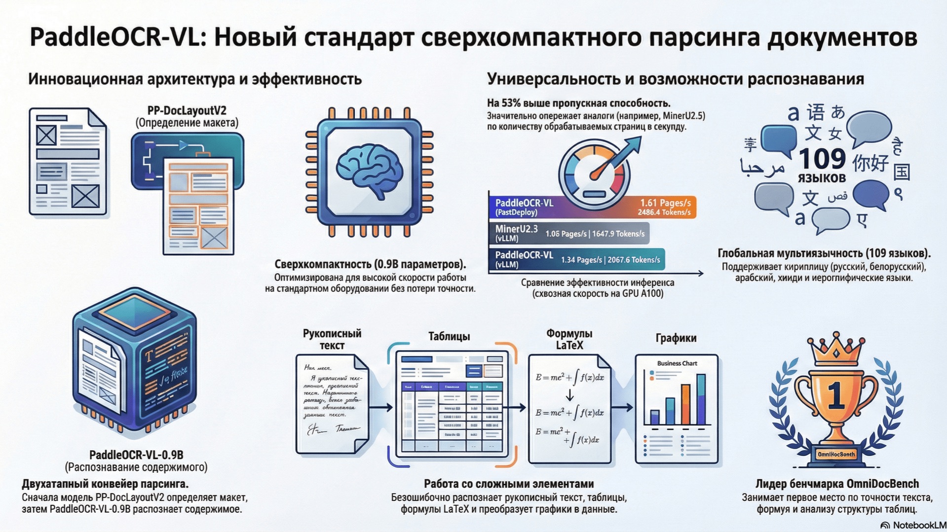PaddleOCR-VL: Boosting Multilingual Document Parsing via a 0.9B Ultra-Compact Vision-Language Model