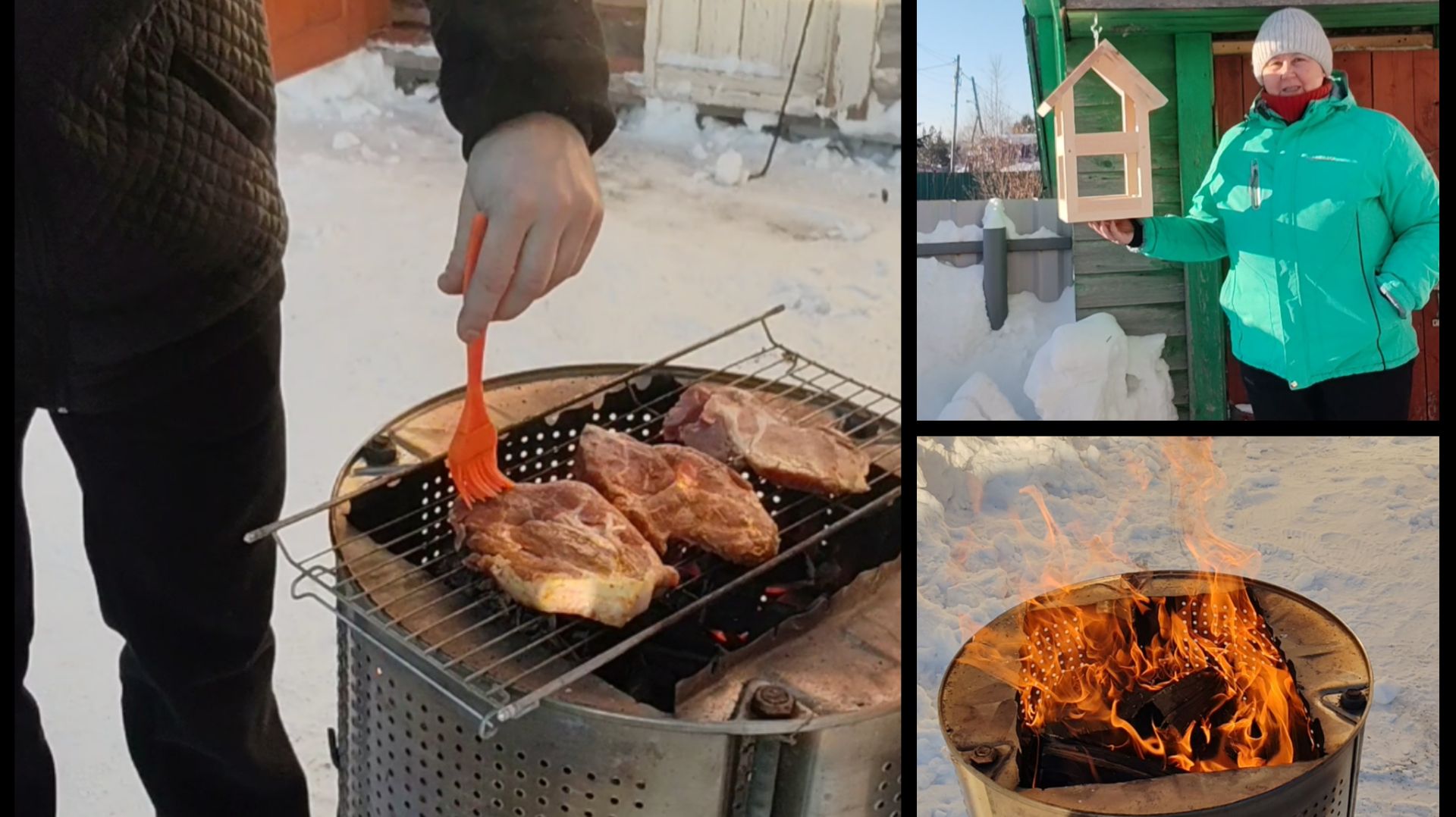 Жарим стейки в — 35 гр. Кормушка для птиц