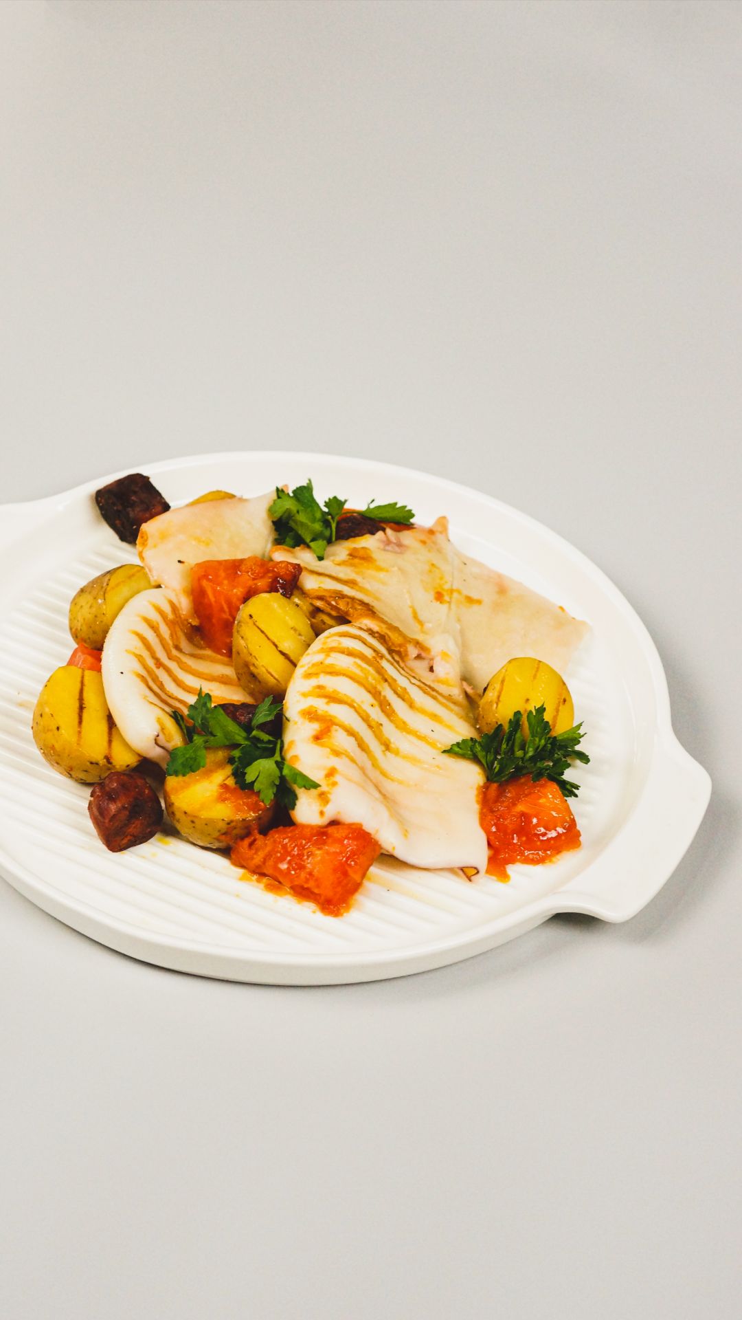 Кальмары с чоризо!