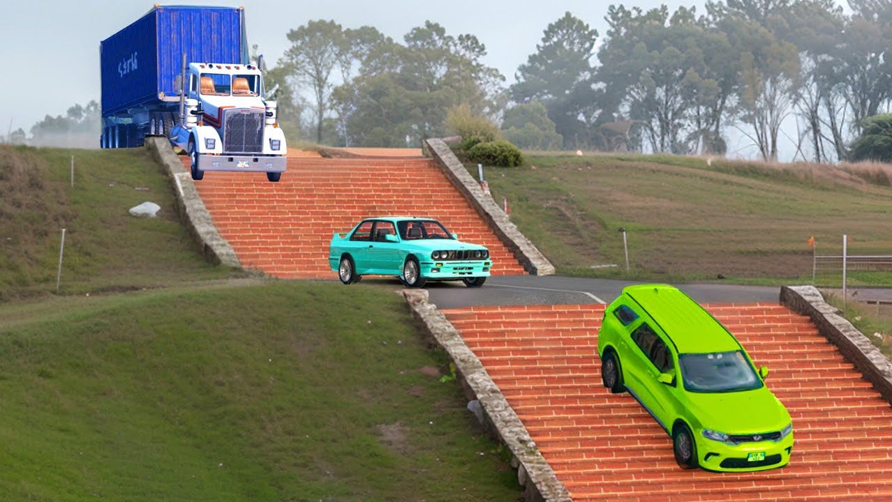 Машинки летают и прыгают! Развивающие мультики Машины помощники. Мультфильмы про машинки смотреть онлайн