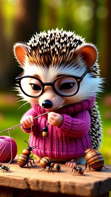 Вязаные мультфильмы