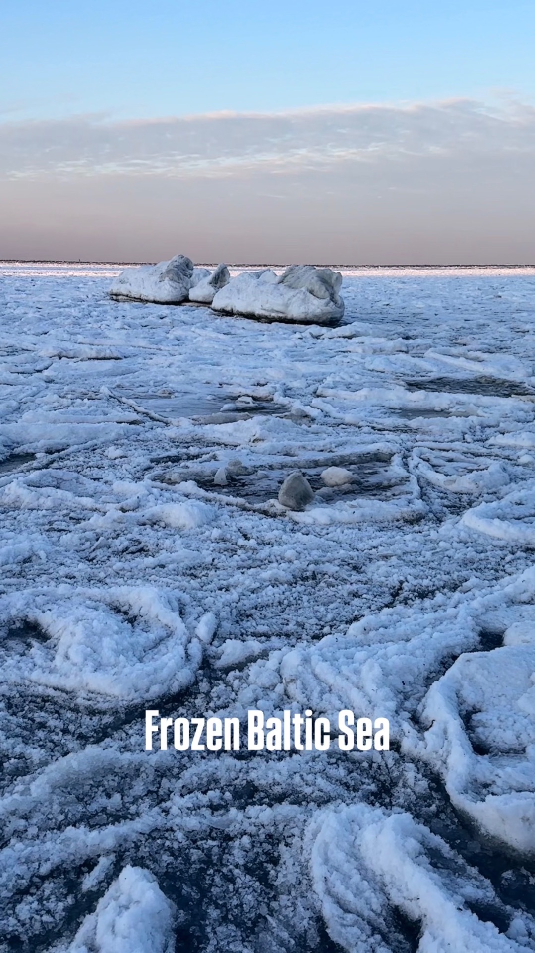 Frozen Baltic Sea