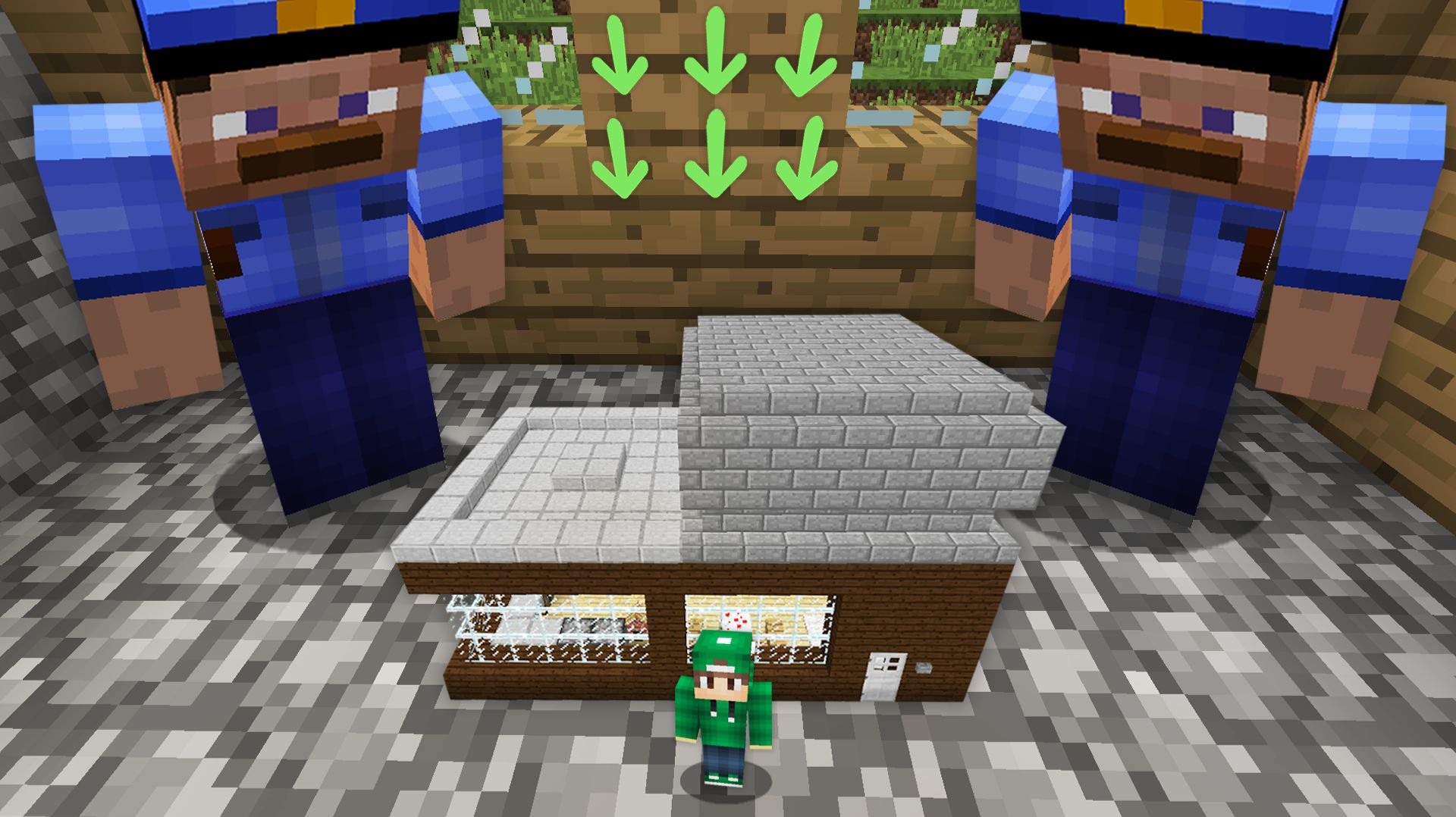 Я УМЕНЬШИЛСЯ ЧТОБЫ СПРЯТАТЬСЯ ОТ ПОЛИЦИИ В МАЙНКРАФТ | Риколит Minecraft смотреть онлайн