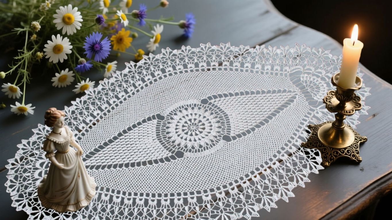 Овальная салфетка крючком "Сударушка" - видео мастер класс (ну очень красивая!) Часть 1 смотреть онлайн