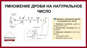 Умножение дроби на число | Математика 5 класс