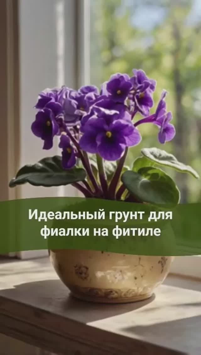 Как составить идеальный грунт для фиалки на фитиле #фиалки #фиалки