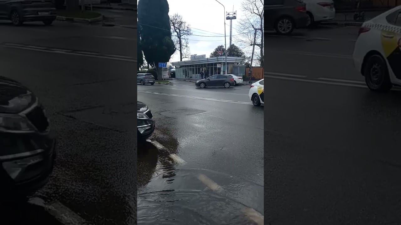 Адлер, движение на улице Ленина. #адлер #сочи #shorts