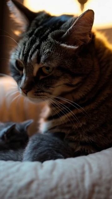 #мамакошка #мамскаялюбовь #питомцы #смешныекошки #котенок #котострим