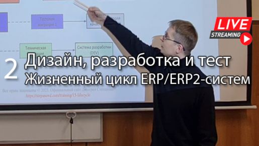 Фазы дизайна, реализации и тестирования | Курс «Жизненный цикл ERP систем» (части 10-12) #erp #кис #
