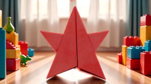 Оригами звезда из бумаги. Поделки к 9 мая, 23 февраля, Новый год