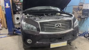 Infiniti QX56 замена мотора VK56