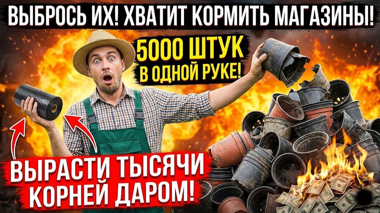 СТАКАННЫЙ ЗАГОВОР 5000 штук в ладони! Как вырастить тонну рассады и не сойти с ума