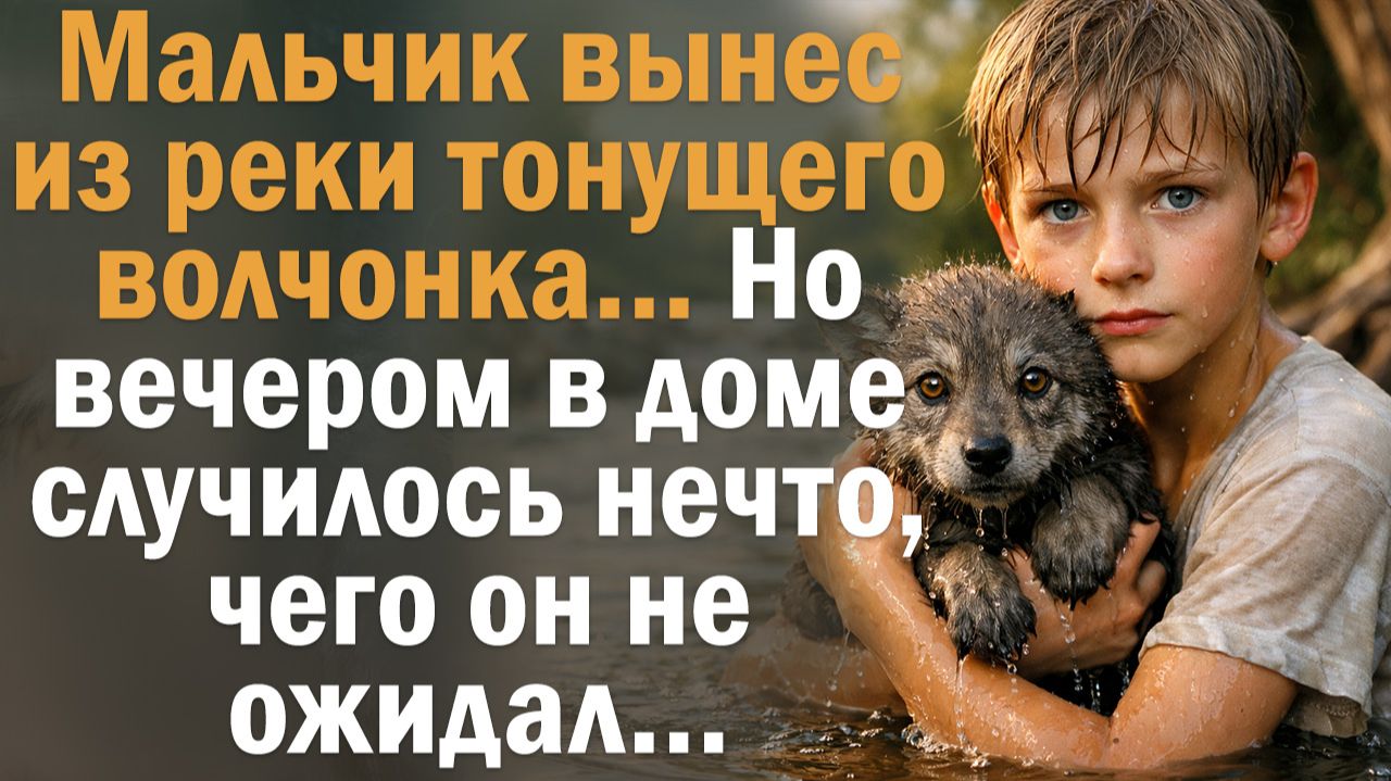 Мальчик вынес из реки тонущего волчонка… Но вечером в доме случилось нечто, чего он не ожидал… смотреть онлайн