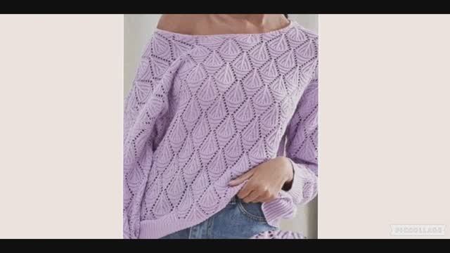 Красивый узор для джемпера, кардигана.. смотреть онлайн