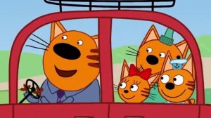 Папа-кот рассказывает о правилах дорожного движения.