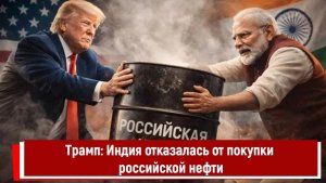 Трамп; Индия отказалась от покупки российской нефти
