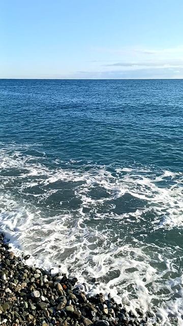 04.02.2026 ❗очень Синее Чёрное Море 🌠🌈💙⚡ вид на Абхазские Горы 🏜️