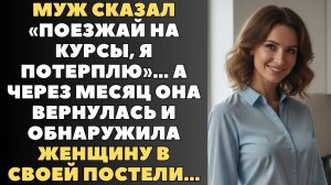 Муж сказал «поезжай на курсы, я потерплю», а через месяц она вернулась и обнаружила измену...