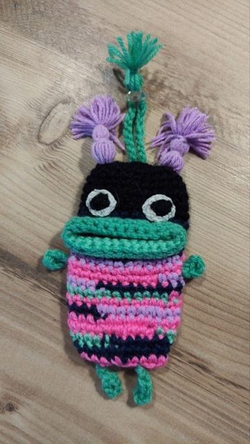 По просьбе - чехол для ключей "крокозявра" / Хобби DIY, вязание крючком смотреть онлайн