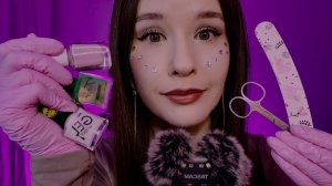 АСМР Ролевая Игра от Стресса сделаю тебе Маникюр шепотом