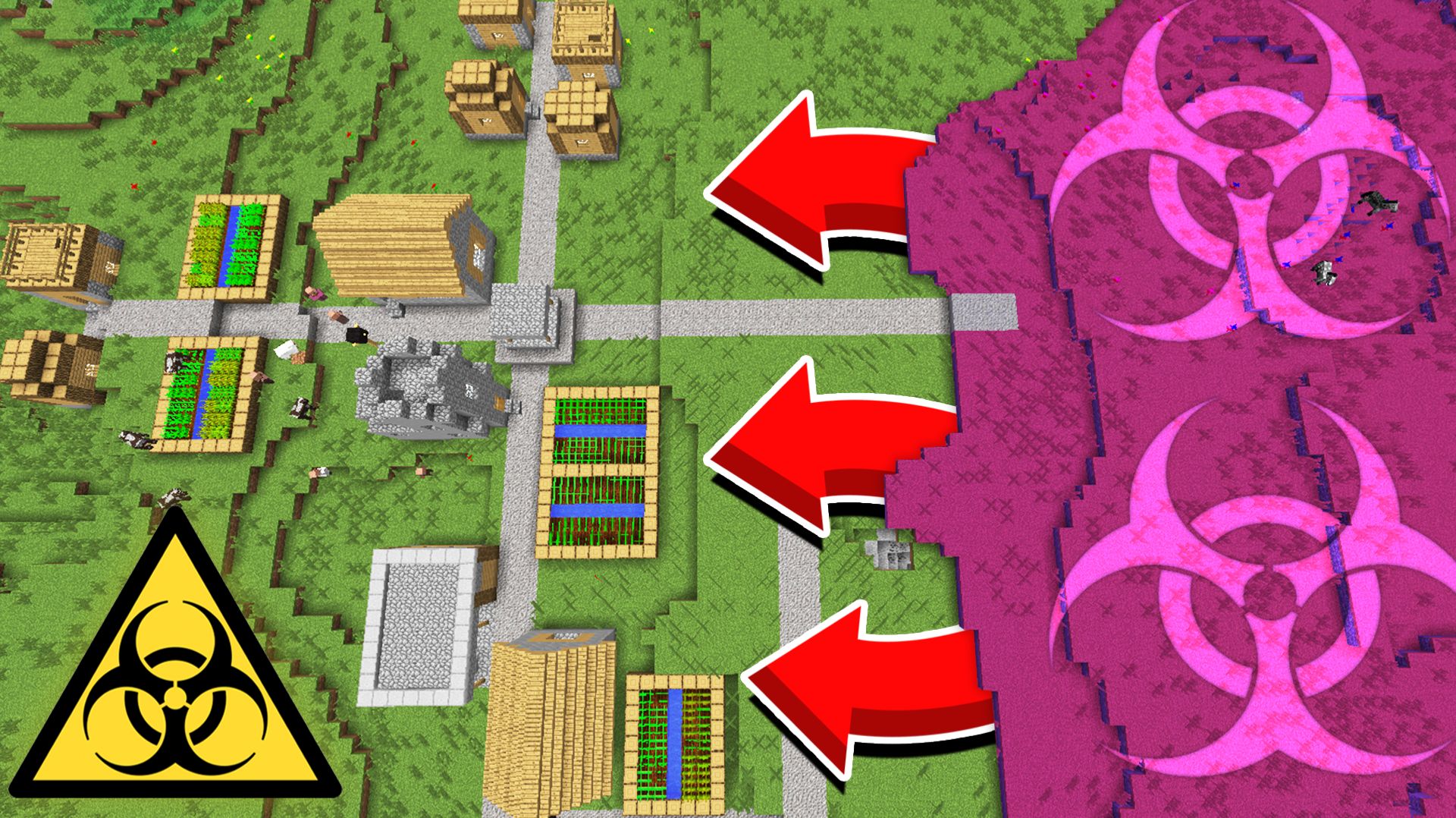 НЕИЗВЕСТНЫЙ ВИРУС ЗАРАЖАЕТ ДЕРЕВНЮ ЖИТЕЛЕЙ В МАЙНКРАФТ | Риколит Minecraft смотреть онлайн