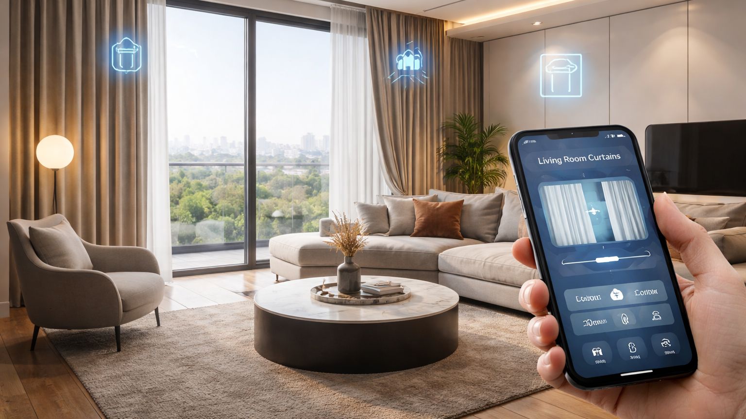 Компания «Эсенлайт» предлагает Умные шторы для Вашего Умного Дома Компания «Эсенлайт» предлагает Умные шторы для Вашего Умного Дома