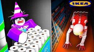 🤯Я ПРОЖИЛ 99 НОЧЕЙ В ЗАКРЫТОЙ ИКЕЕ... 24 Hours Overnight roblox