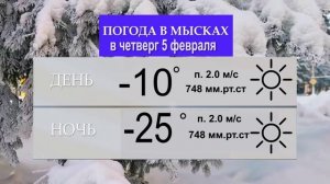 Погода на 5 февраля