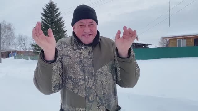 Деревня Окунево в начале января