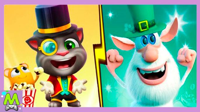 Мой Говорящий Том vs Говорящий Буба.Новые Костюмы и Игры с Питомцами.Мультик Игра смотреть онлайн