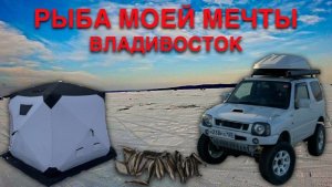 Рыба гнет удочки. Рыбалка в Приморском крае зимой на льду#gopro#jimny#рыбалка##природа#море#рыба